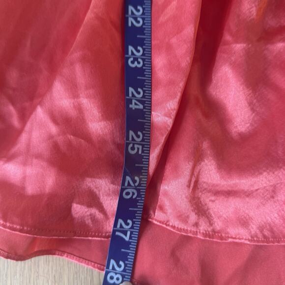 Vintage Victoria's Secret Gold Label Red Chemise Slip Dress M Xx1369 - Picture 8 of 9